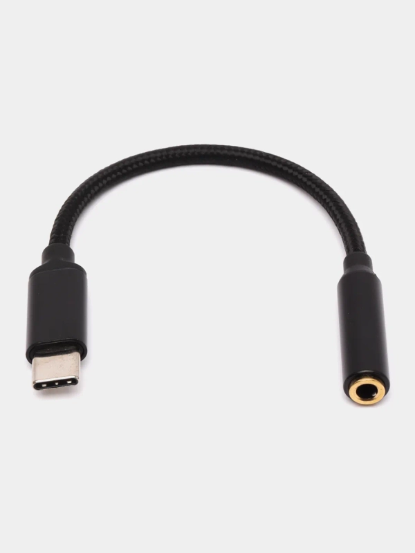 Адаптер, кабель-переходник, USB Type-C на AUX, 3.5 мм