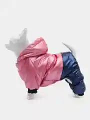 Фуксия комбинезон для собак, зимний, утепленный, с капюшоном