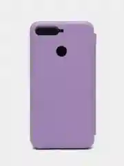 Сиреневый чехол книжка Huawei Y6 2018 / Honor 7C / 7A Pro / Y6 Prime (Хуавей Хонор 7С / 7А Про)