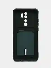 Зеленый чехол для Xiaomi Redmi Note 8 Pro (Сяоми Редми Нот 8 Про), с карманом для карт