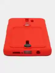 Красный чехол для Xiaomi Redmi Note 8 Pro (Сяоми Редми Нот 8 Про), с карманом для карт