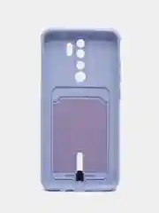 Лавандовый чехол для Xiaomi Redmi Note 8 Pro (Сяоми Редми Нот 8 Про), с карманом для карт