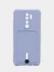 Лавандовый чехол для Xiaomi Redmi Note 8 Pro (Сяоми Редми Нот 8 Про), с карманом для карт