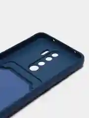 Синий чехол для Xiaomi Redmi Note 8 Pro (Сяоми Редми Нот 8 Про), с карманом для карт