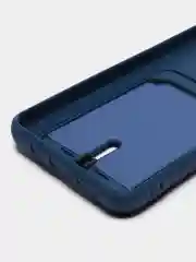 Синий чехол для Xiaomi Redmi Note 8 Pro (Сяоми Редми Нот 8 Про), с карманом для карт