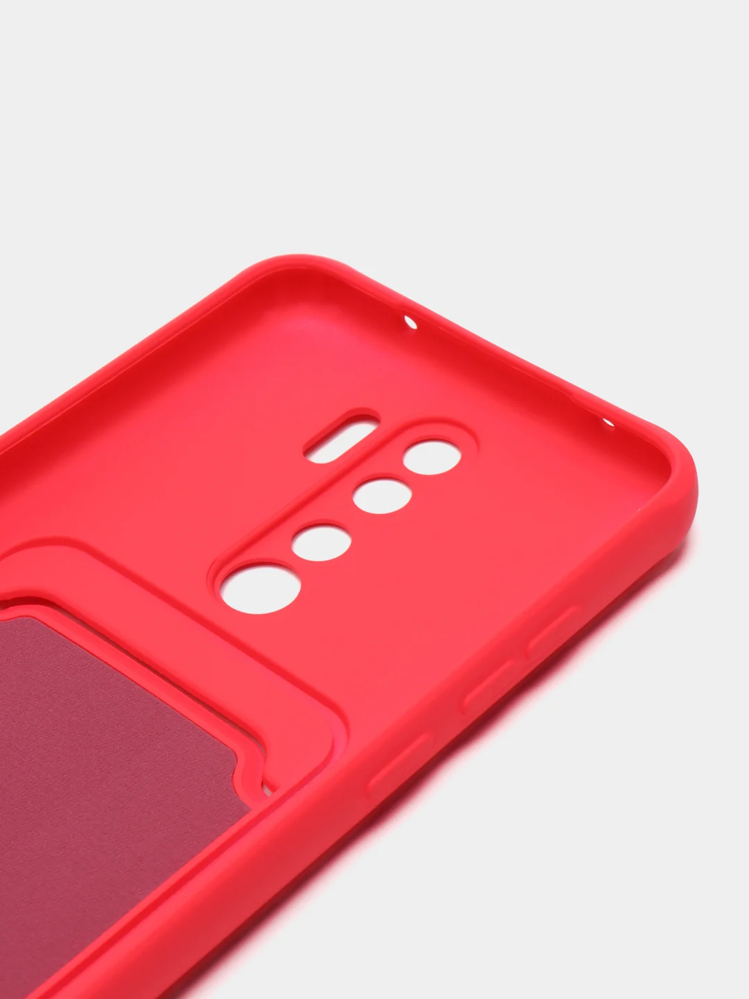 Фуксия чехол для Xiaomi Redmi Note 8 Pro (Сяоми Редми Нот 8 Про), с карманом для карт