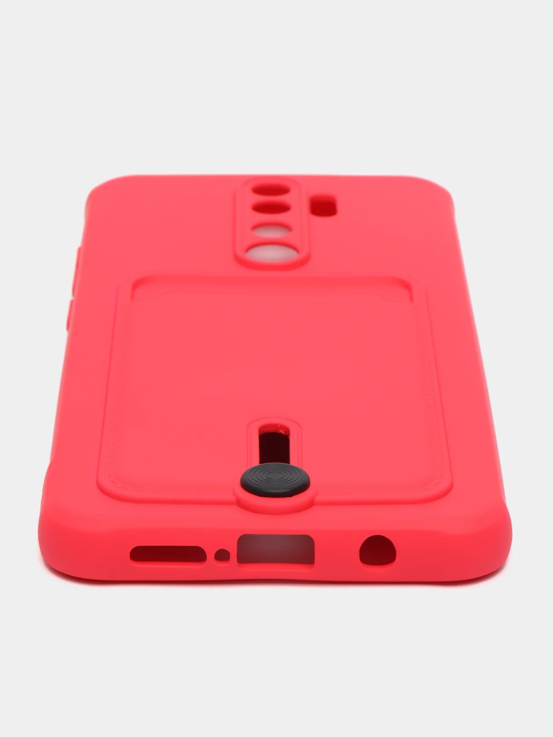 Фуксия чехол для Xiaomi Redmi Note 8 Pro (Сяоми Редми Нот 8 Про), с карманом для карт