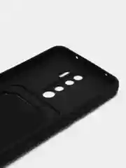Черный чехол для Xiaomi Redmi Note 8 Pro (Сяоми Редми Нот 8 Про), с карманом для карт