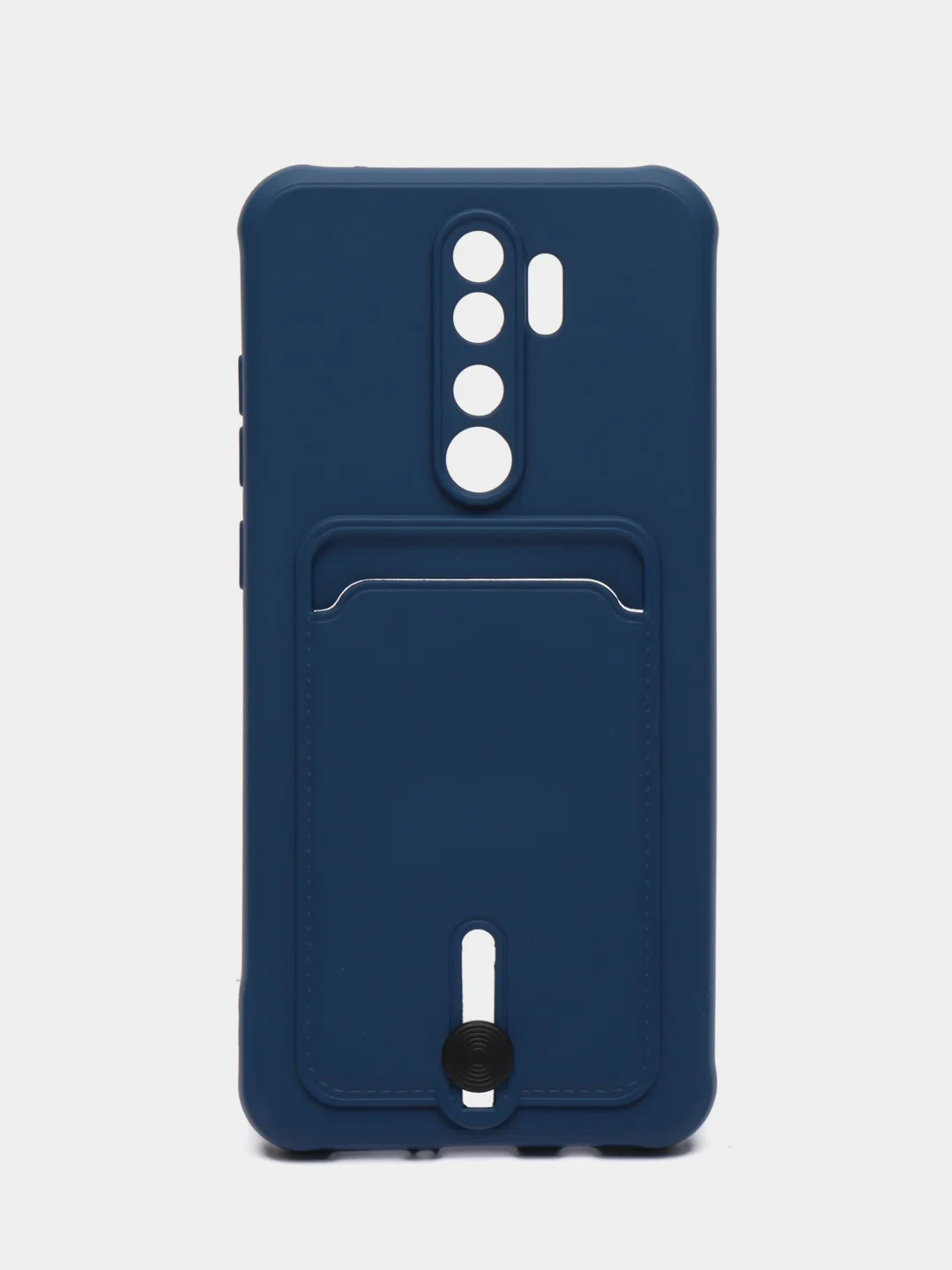 Синий чехол для Xiaomi Redmi Note 8 Pro (Сяоми Редми Нот 8 Про), с карманом для карт
