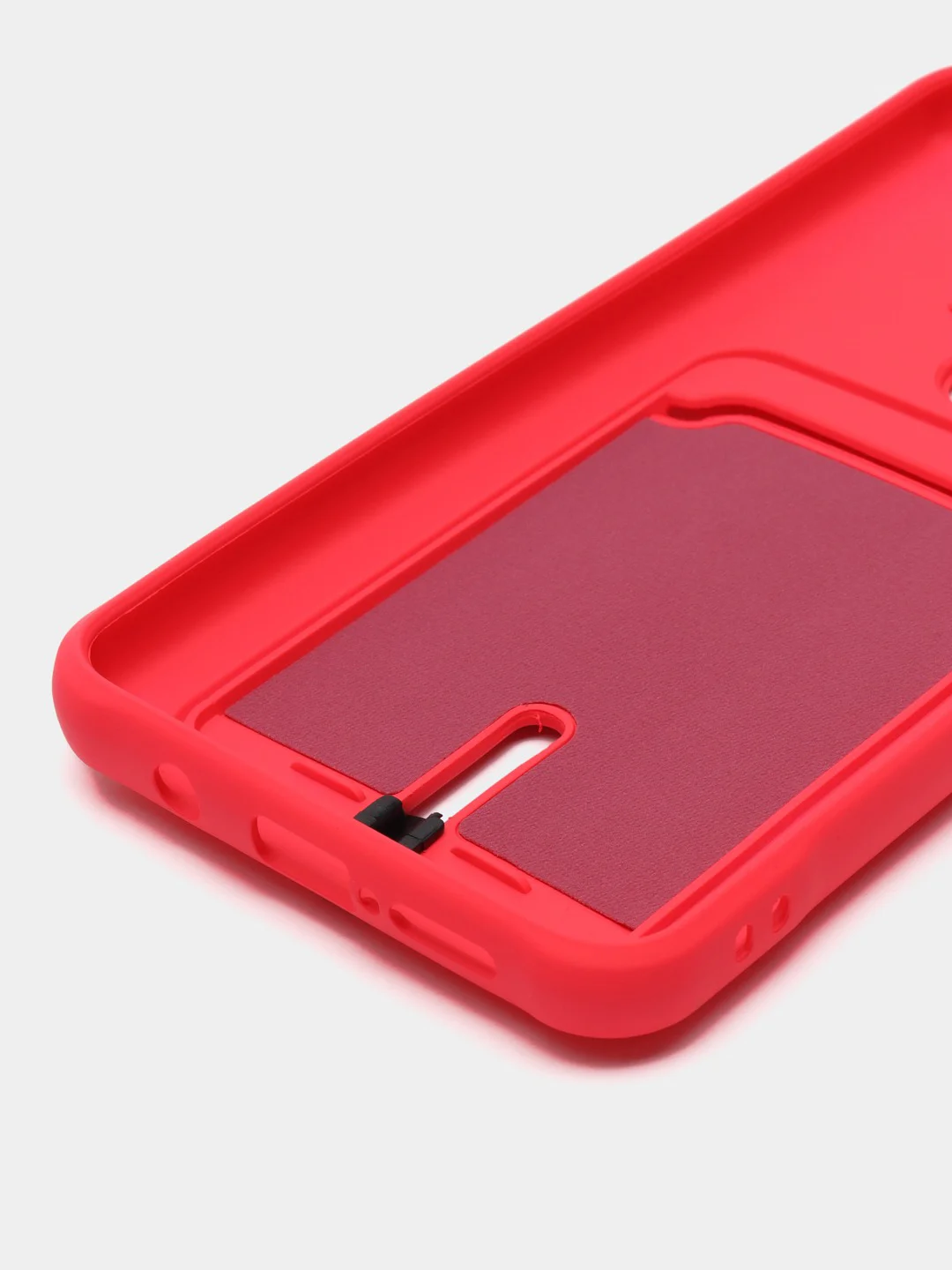 Фуксия чехол для Xiaomi Redmi Note 8 Pro (Сяоми Редми Нот 8 Про), с карманом для карт