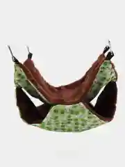Зеленый гамак для грызунов, двухъярусный подвесной дом