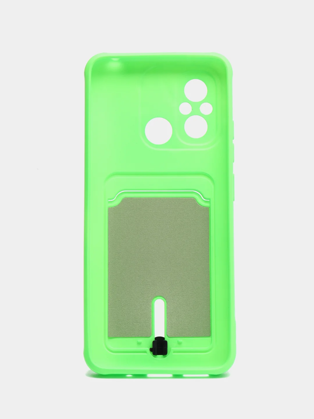 Лайм чехол для Xiaomi Redmi 12C (Сяоми Редми 12С), с карманом для карт