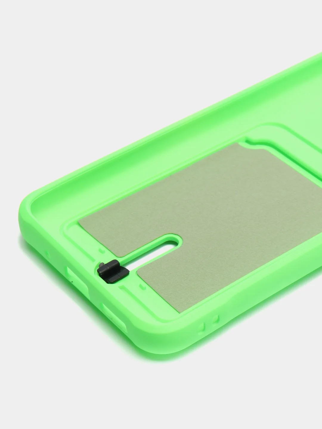 Лайм чехол для Xiaomi Redmi 12C (Сяоми Редми 12С), с карманом для карт