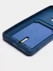Синий чехол для Xiaomi Redmi 12C (Сяоми Редми 12С), с карманом для карт