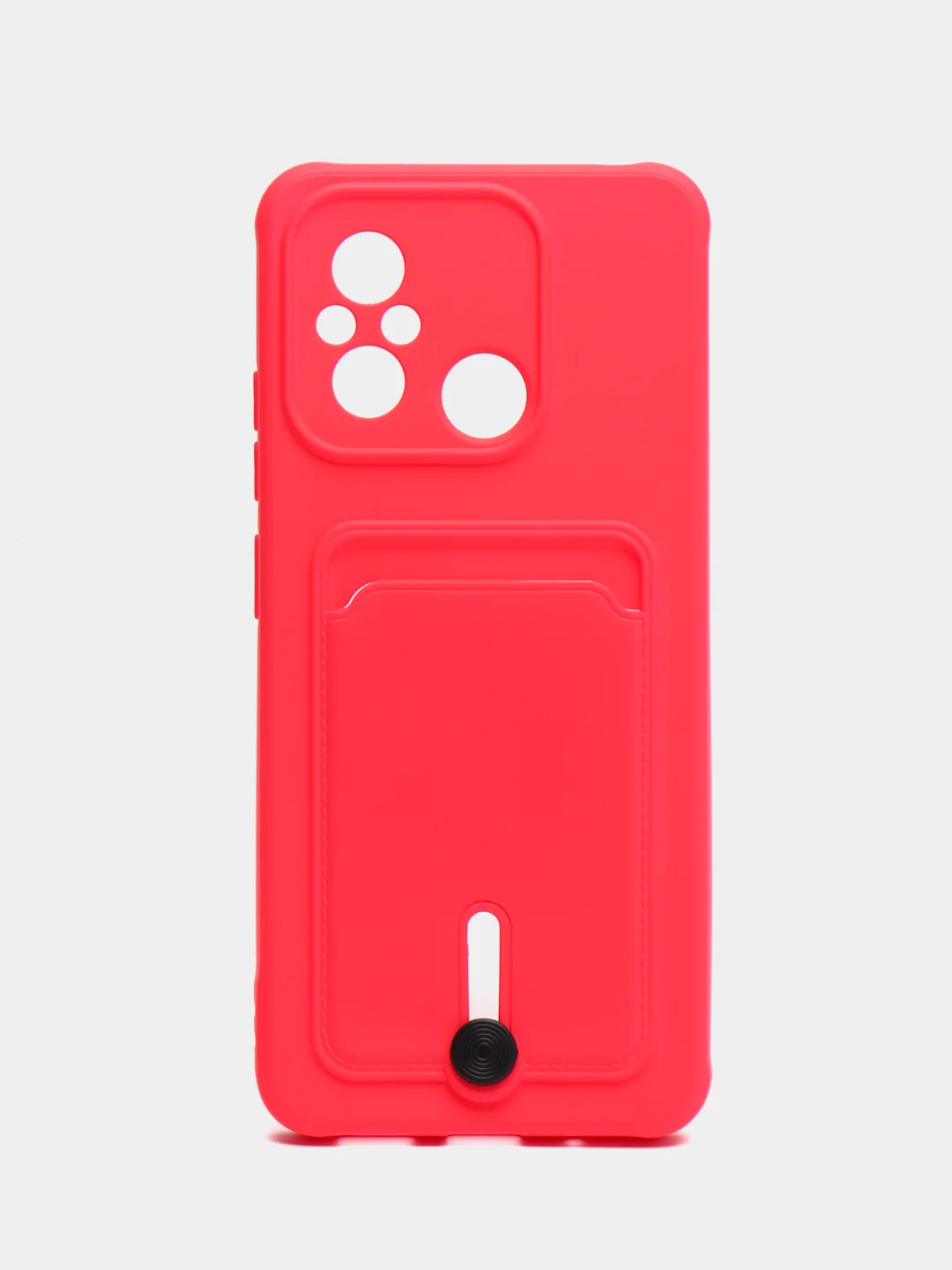 Фуксия чехол для Xiaomi Redmi 12C (Сяоми Редми 12С), с карманом для карт