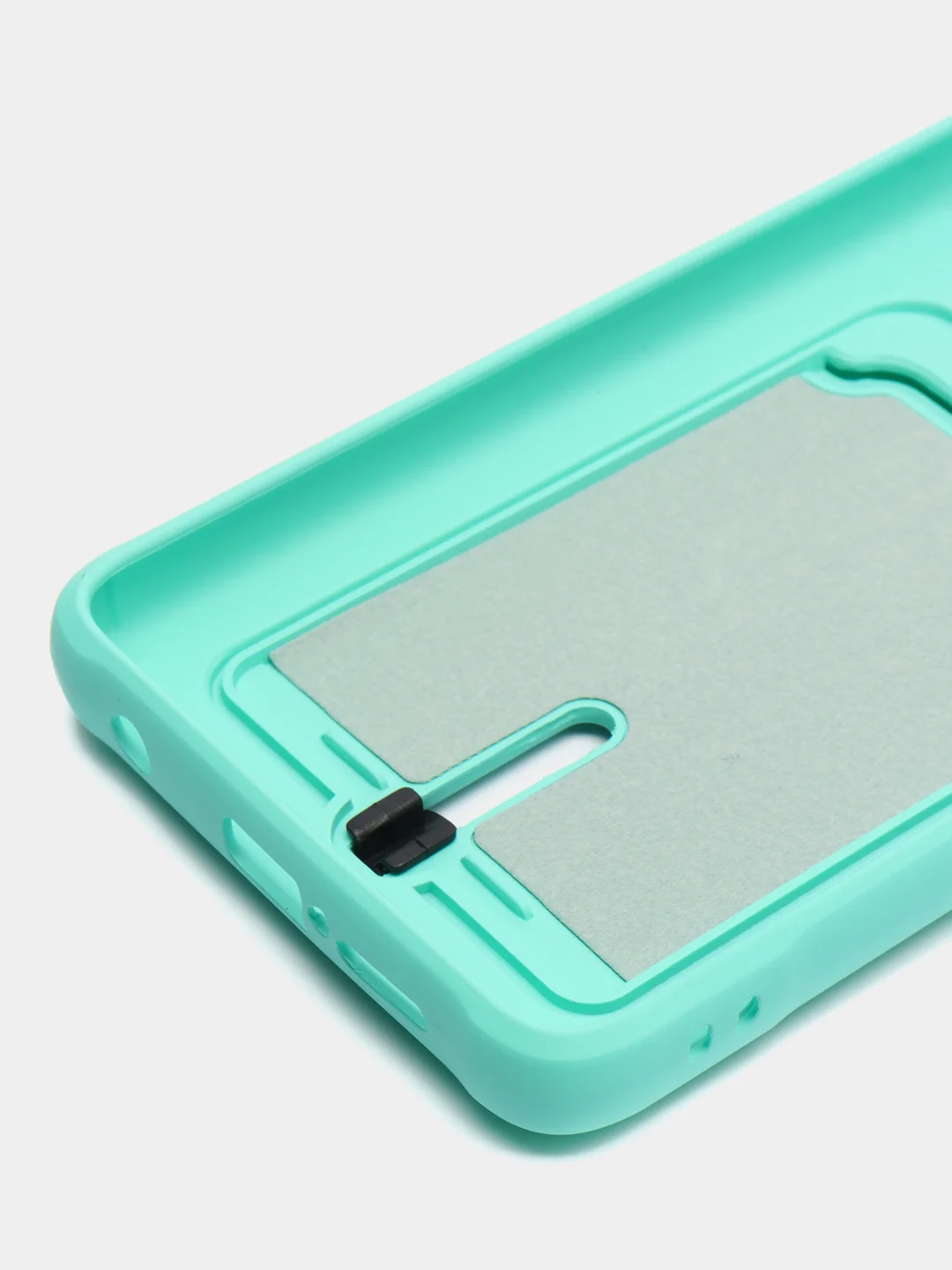 Бирюзовый чехол Xiaomi Poco X3 NFS X3 Pro (Сяоми Поко Х3 Х3 Про), с карманом для карт