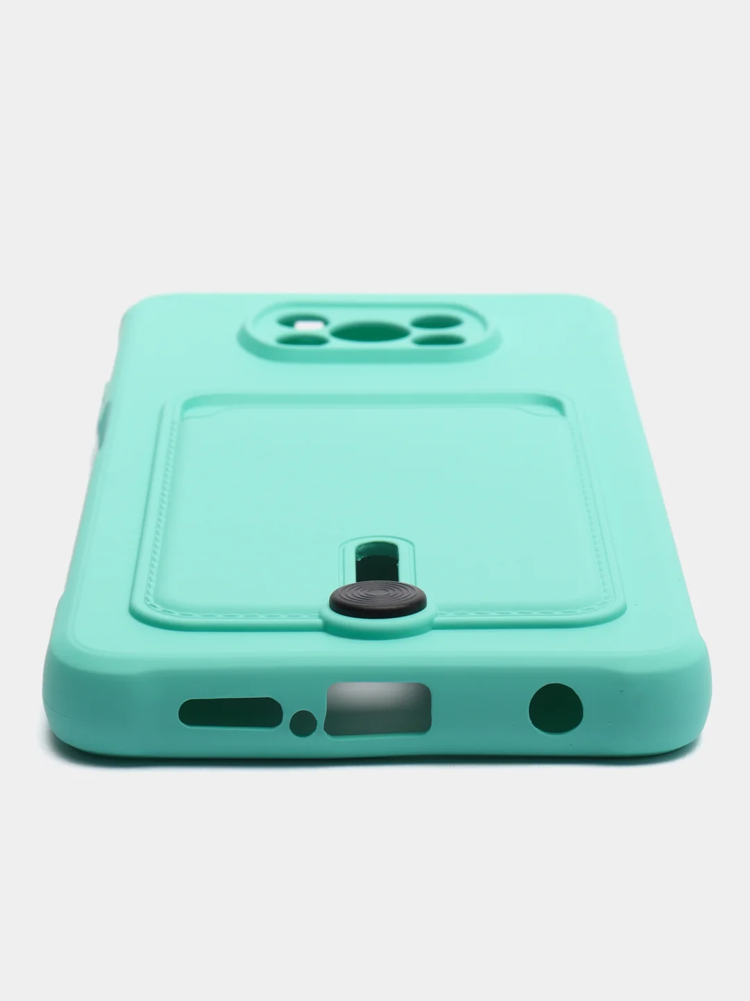 Бирюзовый чехол Xiaomi Poco X3 NFS X3 Pro (Сяоми Поко Х3 Х3 Про), с карманом для карт