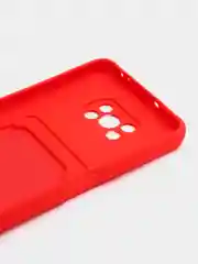 Красный чехол Xiaomi Poco X3 NFS X3 Pro (Сяоми Поко Х3 Х3 Про), с карманом для карт
