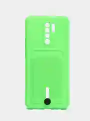 Лайм чехол для Xiaomi Redmi 9, Сяоми Редми 9, с карманом для карт