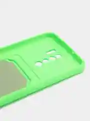 Лайм чехол для Xiaomi Redmi 9, Сяоми Редми 9, с карманом для карт