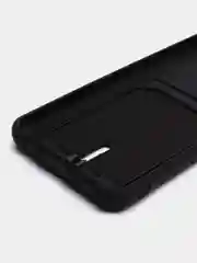 Черный чехол для Xiaomi Redmi 9, Сяоми Редми 9, с карманом для карт