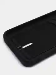 Черный чехол для iPhone 15/14/13/12/11/Pro/Max/Mini/Plus/X/Xr/Xs/7/8 Plus/SE с карманом для карт