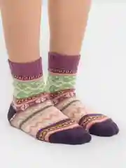 Фуксия носки шерстяные, новогодние, зимние, женские