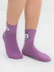 Фиолетовый носки "Губка Боб Квадратные Штаны" (Sponge Bob Square Pants), унисекс