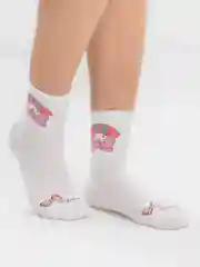 Женские носки белые, с принтом