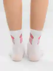 Женские носки белые, с принтом