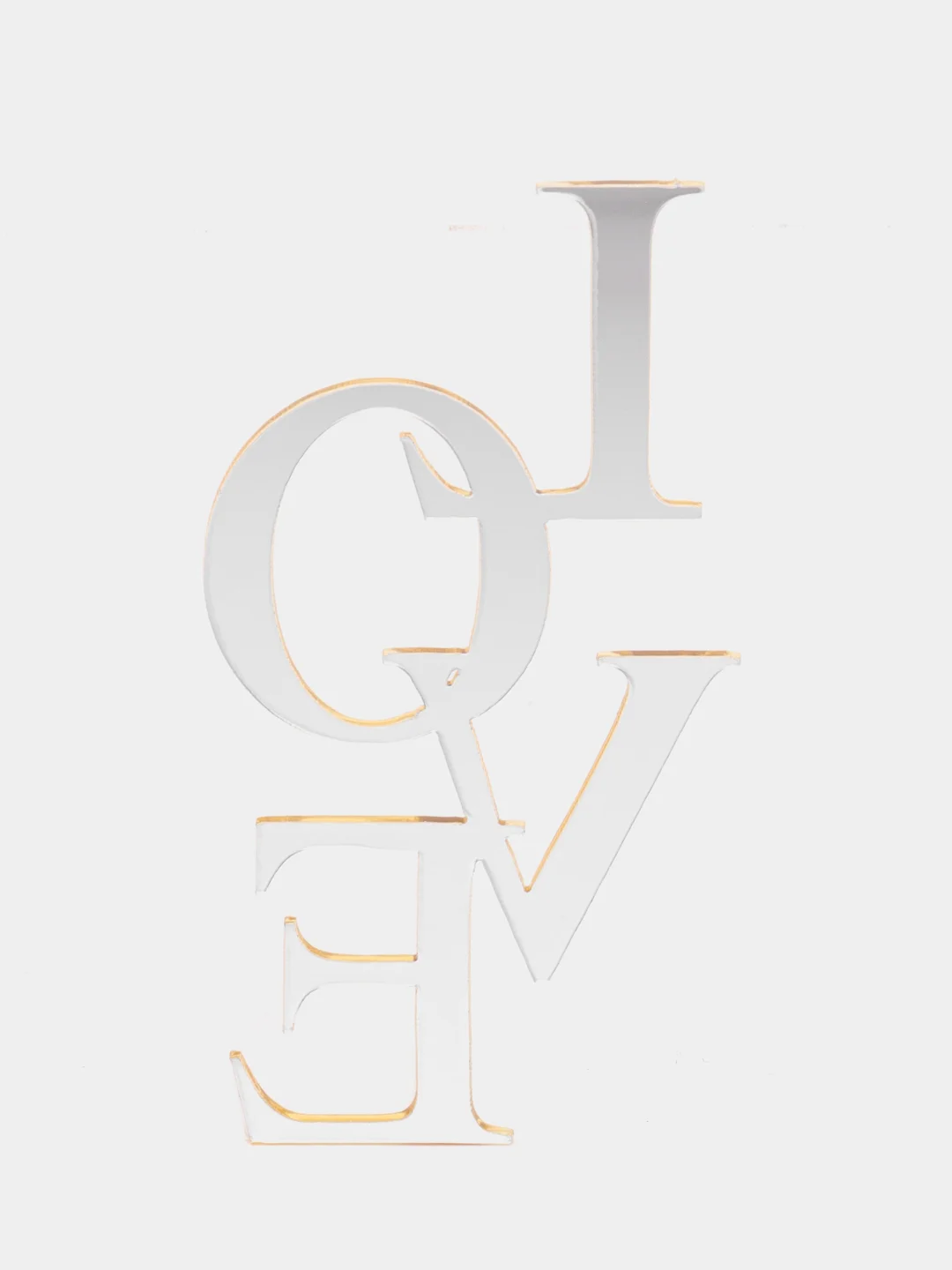 Лимонный топпер для украшения торта "Love", мини