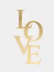 Лимонный топпер для украшения торта "Love", мини