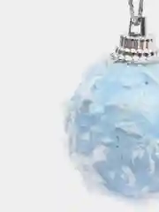 Ледяной новогодние шары "Воздушные перья", 4 см, набор 6 шт
