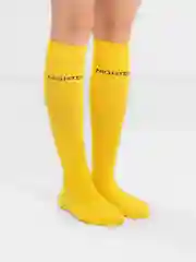 Желтый носки длинные, гольфы, гетры, унисекс