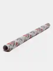 Кораллово-розовый бумага для оформления подарка, 50 х 75 см "Цветы", 5 листов