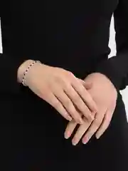 Черный браслет на руку блестящий , со стразами, женский, детский