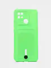 Лайм чехол для Xiaomi Redmi 10C, Poco C40 / Сяоми Редми 10С, Поко С40, с карманом для карт