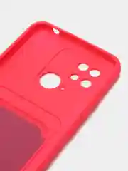 Фуксия чехол для Xiaomi Redmi 10C, Poco C40 / Сяоми Редми 10С, Поко С40, с карманом для карт