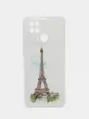 Мятный чехол для Xiaomi Redmi 10C, Poco C40 / Сяоми Редми 10С, Поко С40, силиконовый, с рисунком