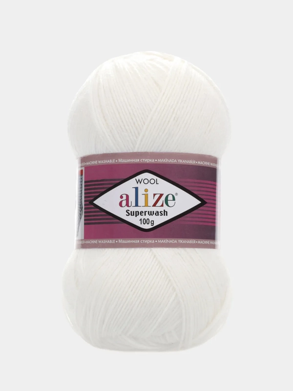 Носочная пряжа Alize Superwash, 100 г, 420 м