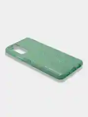 Бирюзовый чехол блестящий Huawei P Smart 2021, накладка c блестками Honor PSmart 2021