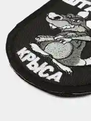 Хаки шеврон нашивка "Штабная крыса" на липучке