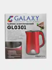 Чайник электрический Galaxy LINE GL0301, 2000Вт, 1,5л, двойные стенки: металл+пластик
