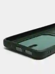 Зеленый чехол для Xiaomi Redmi 12C (Сяоми Редми 12С), с карманом для карт