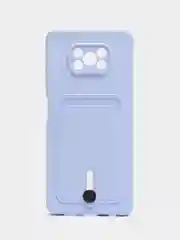 Лавандовый чехол Xiaomi Poco X3 NFS X3 Pro (Сяоми Поко Х3 Х3 Про), с карманом для карт