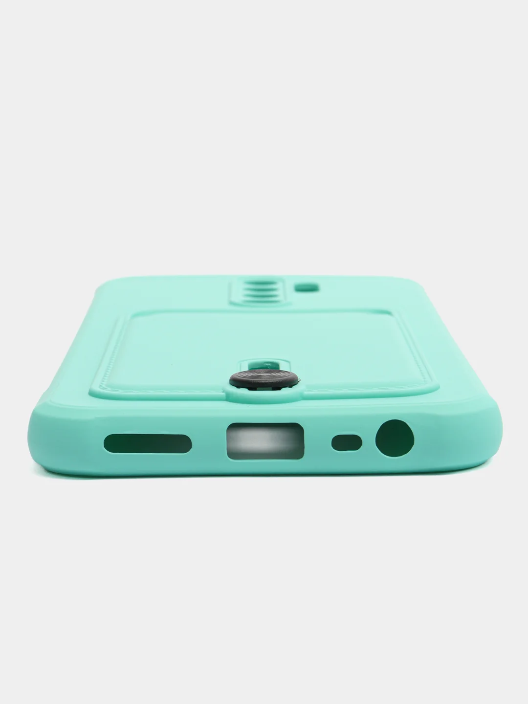 Бирюзовый чехол для Xiaomi Redmi 9, Сяоми Редми 9, с карманом для карт