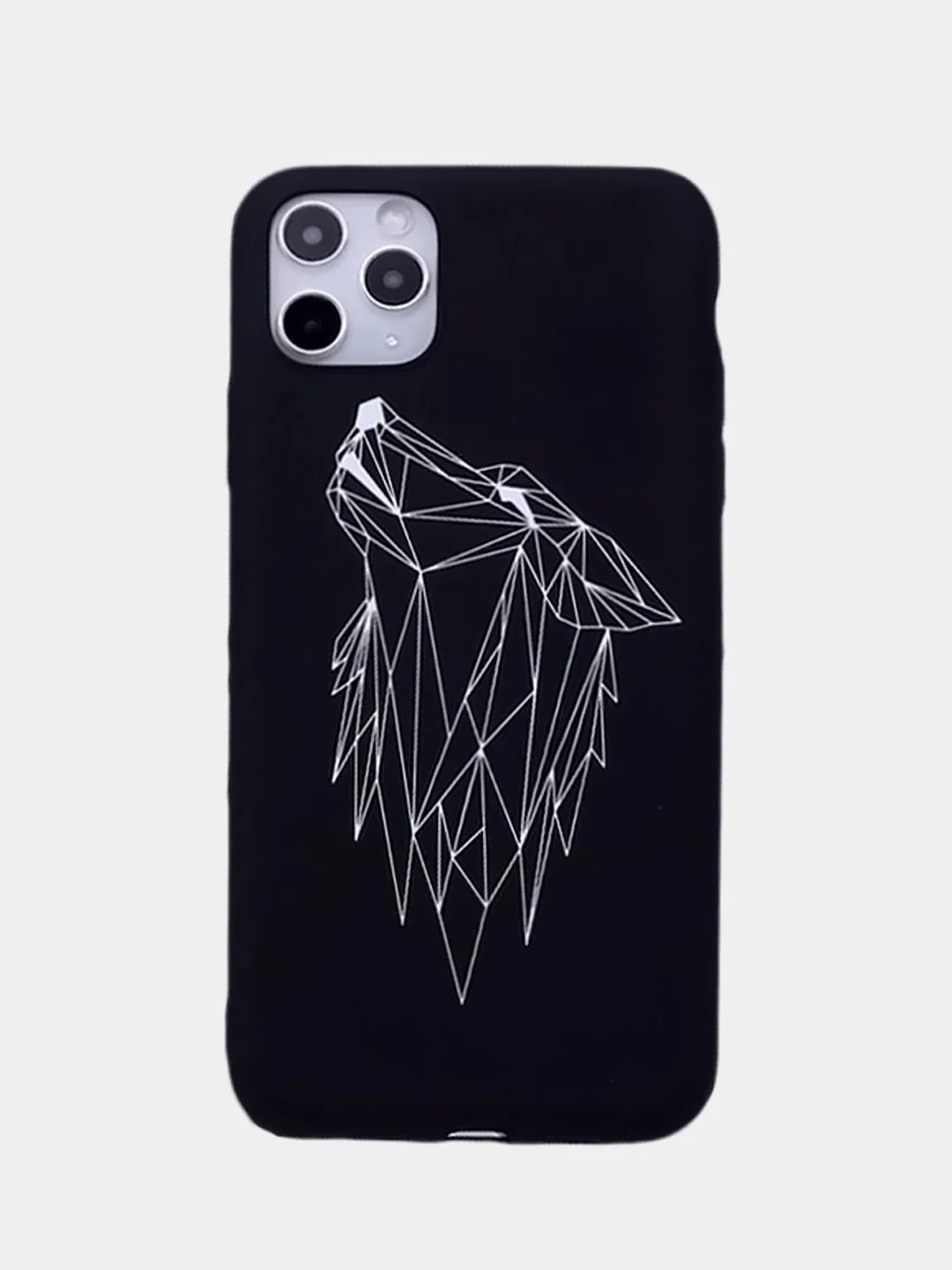 Серый силиконовый чехол для айфон iPhone 11 Pro Max, 12 Pro Max, 13 Pro Max, X Max, с принтом