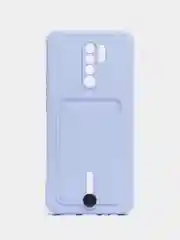 Лавандовый чехол для Xiaomi Redmi 9, Сяоми Редми 9, с карманом для карт