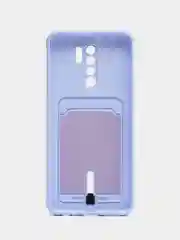 Лавандовый чехол для Xiaomi Redmi 9, Сяоми Редми 9, с карманом для карт