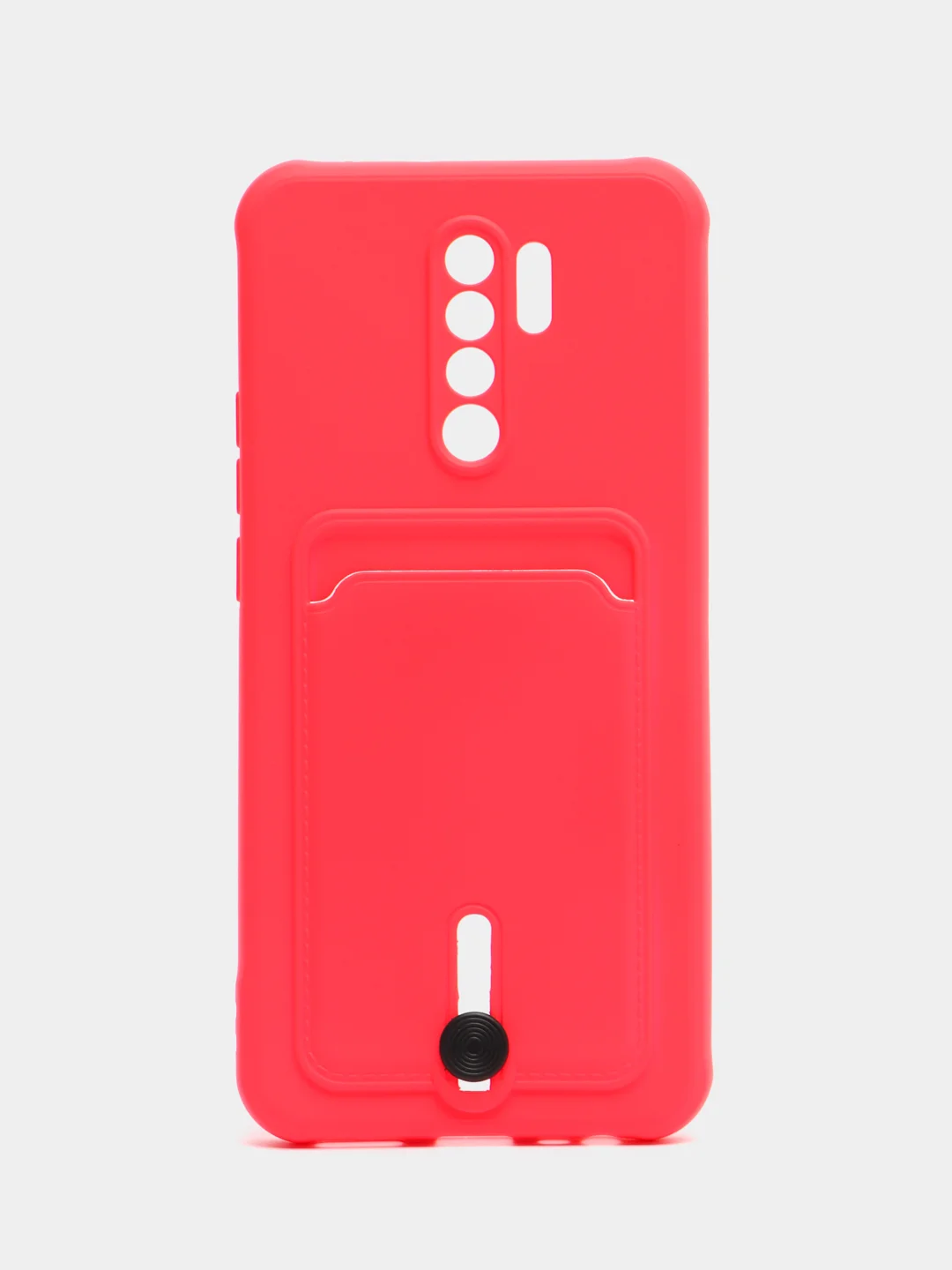 Фуксия чехол для Xiaomi Redmi 9, Сяоми Редми 9, с карманом для карт